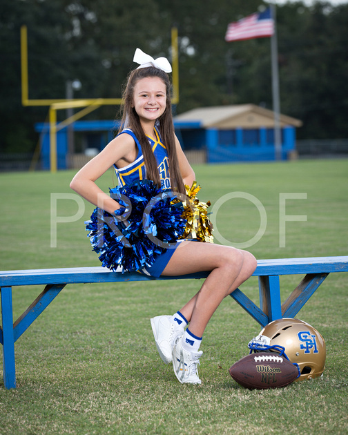 Deville Photography 8th Grade Cheerleaders